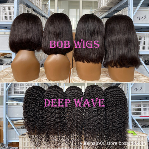 Wholesale Burma Human Hair Wigs ,Hd Transparent Lace 4*4 13*4 Wigs 8-40Inch Deep Wave Water Wave Straight Hair Wigs All Stock